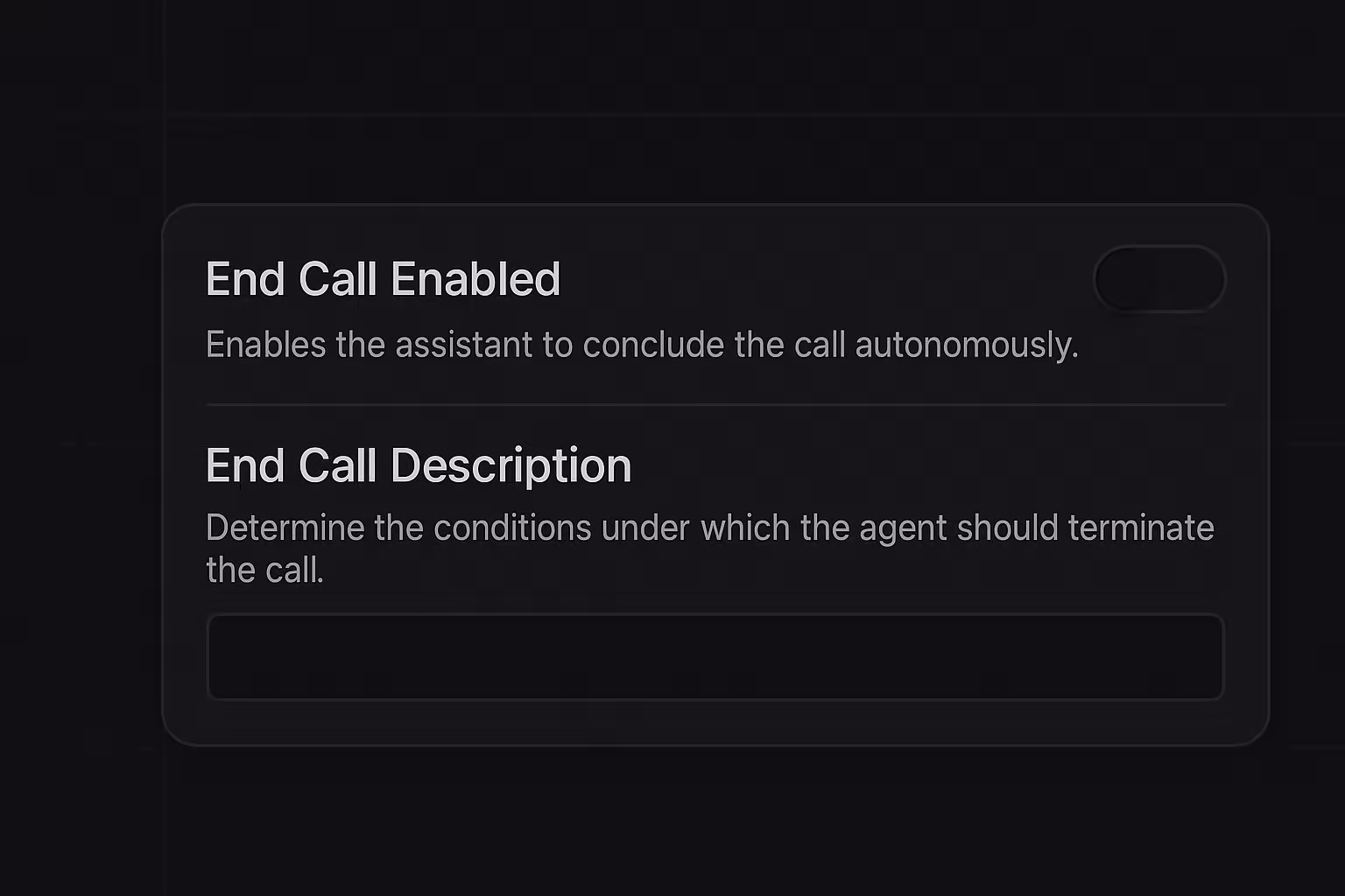 Automatic Call Termination