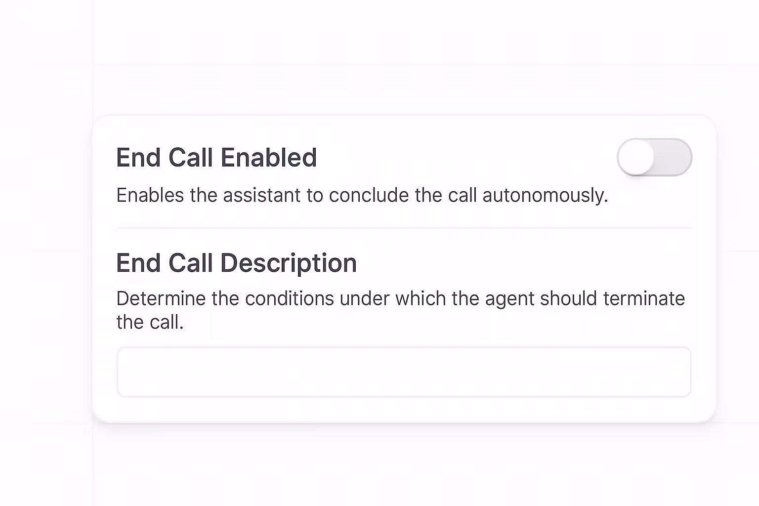 Automatic Call Termination